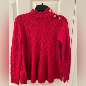 Kate Spade charm red sweater size S
